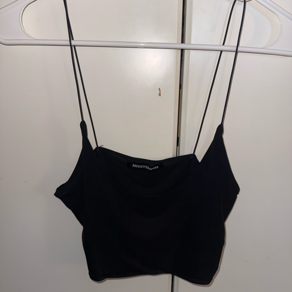 Elegant Black Camisole by Missy Empire